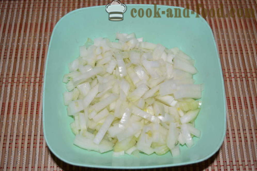 Salata de ceapa cu ou si maioneza - modul de a găti salata ceapa, un pas cu pas reteta fotografii