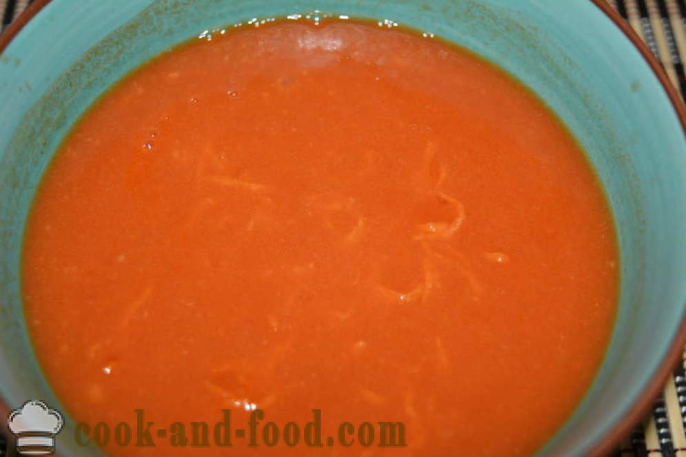 Sos Quick-sos cu pasta de tomate într-un cuptor cu microunde - cum să gătească sos de roșii, sos într-un cuptor cu microunde, un pas cu pas reteta fotografii