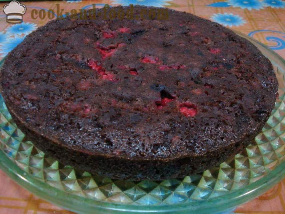Tort de ciocolata Lean fără ouă - cum să gătească un tort de ciocolată în multivarka, pas cu pas reteta fotografii
