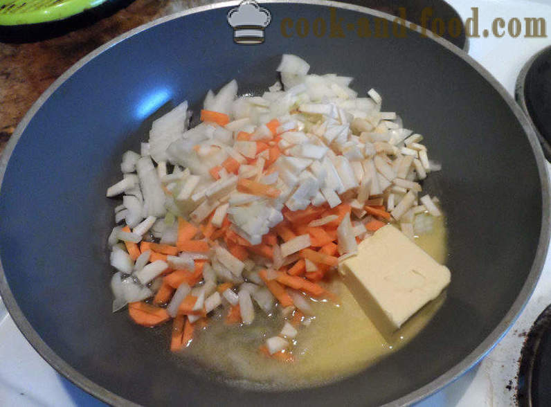 Crochete cu sos bechamel în cuptor - cum să gătesc chiftele cu cartofi și smântână sos, un pas cu pas reteta fotografii