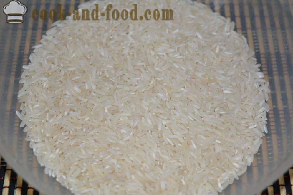 Cum de a găti orez pentru garnitura sfărâmicios - cum de a găti orez crocant într-o tigaie, un pas cu pas reteta fotografii