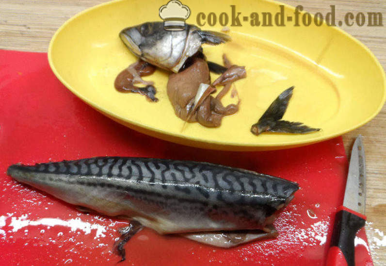 Fishcakes macrou - cum de a găti prăjituri de pește din macrou, pas cu pas reteta fotografii