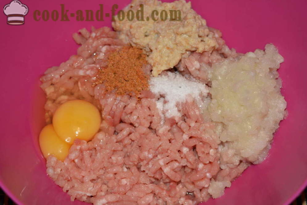 Carne tocată Arici gustoase cu orez pentru un cuplu - cum să gătească carne cu orez aricii în multivarka, pas cu pas reteta fotografii