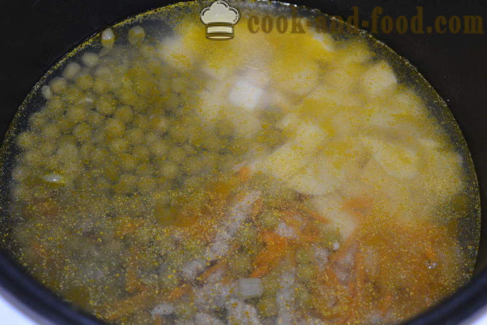 Mazare in multivarka - modul de a găti supă de mazăre în multivarka, pas cu pas reteta fotografii