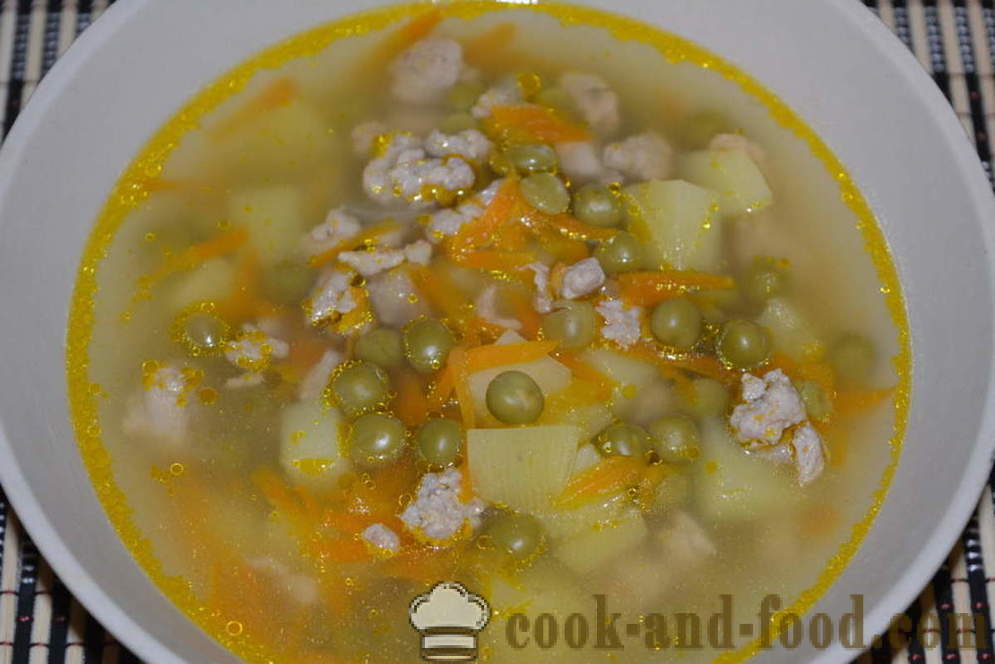 Mazare in multivarka - modul de a găti supă de mazăre în multivarka, pas cu pas reteta fotografii
