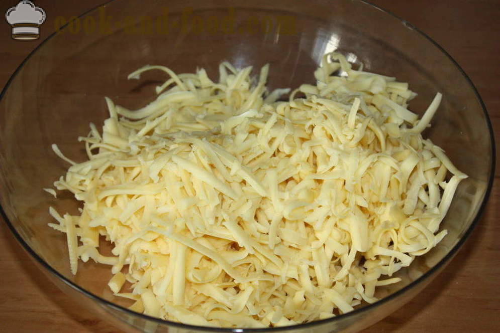Aperitiv rece de brânză - cum să gătească o gustare de brânză topită în cuptor, cu un pas cu pas reteta fotografii