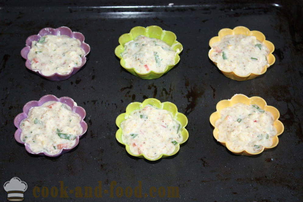 Muffins dovlecel cu brânză în cuptor - cum să gătească briose dovlecei, pas cu pas reteta fotografii