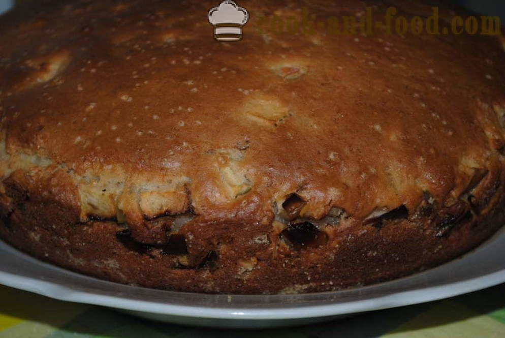 Turtă dulce tort pe chefir cu mere si nuci - cum să gătească un tort cu chefir, un pas cu pas reteta fotografii