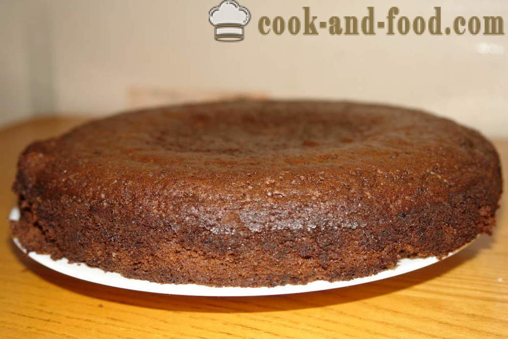 Un tort de ciocolata delicioasa burete cu smântână - cum să faci o prăjitură cu ciocolată, un pas cu pas reteta fotografii