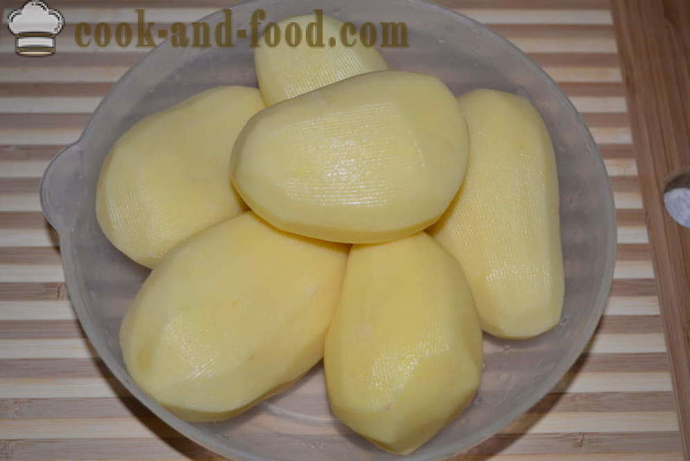 Tender ficat de pui cu cartofi în multivarka - Cum de a găti cartofi cu ficat de pui în multivarka, pas cu pas reteta fotografii