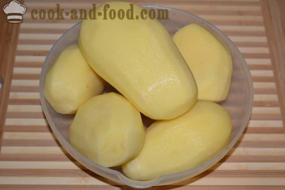 Piure de cartofi cu lapte și unt fără bulgări - cum să gătească un delicios piure de cartofi, un pas cu pas reteta fotografii