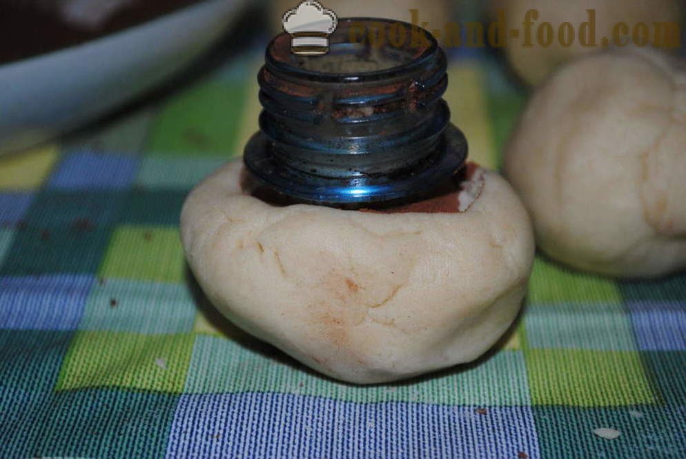 Prăjituri de casă delicioase cu ciuperci de amidon - cum să gătească biscuiți Champignon, pas cu pas reteta fotografii