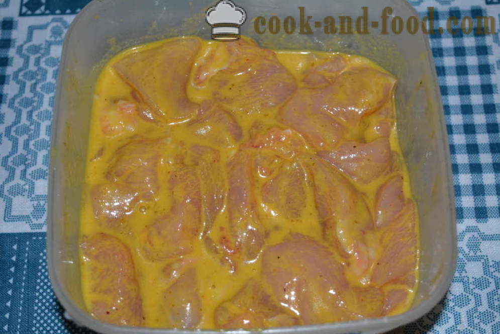 Piept de pui Delicious prăjit într-o tigaie - cum să gătească un piept de pui suculent într-o tigaie, un pas cu pas reteta fotografii