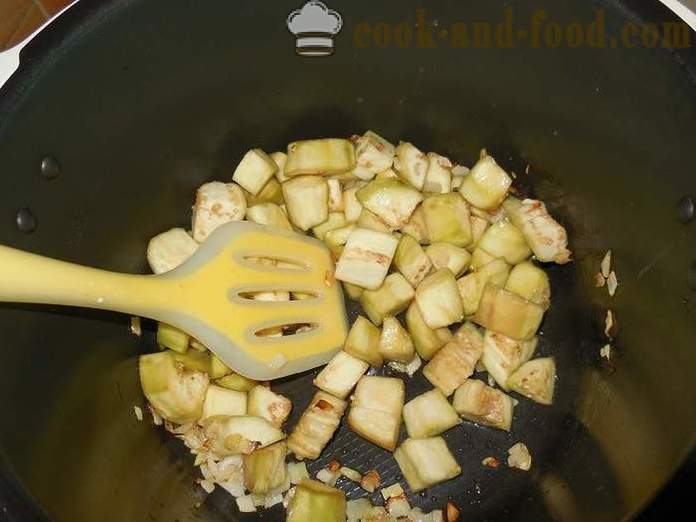 Vinete fierte în smântână cu usturoi ca ciuperci - modul de a găti vinete fierte cu smântână, un pas cu pas reteta fotografii