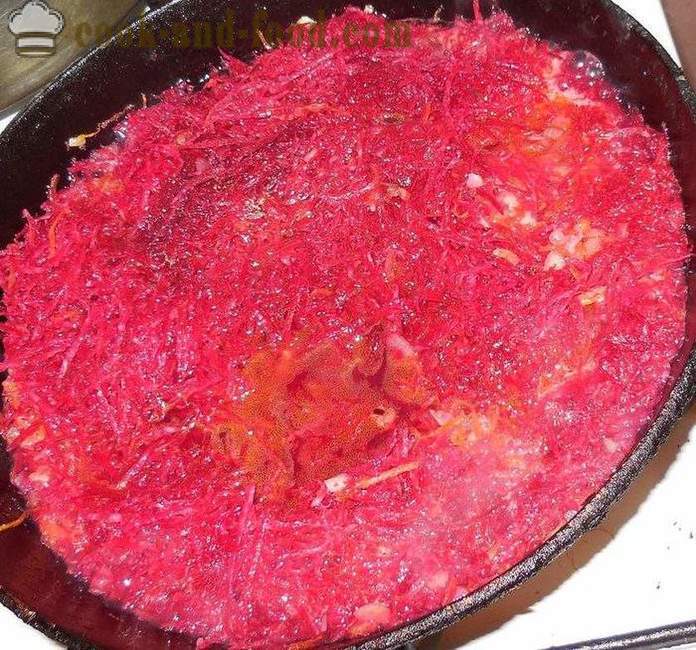 Clasic, fierbinte supa de sfeclă roșie supă cu carne - cum să gătească supa de sfeclă roșie, un pas cu pas reteta fotografii