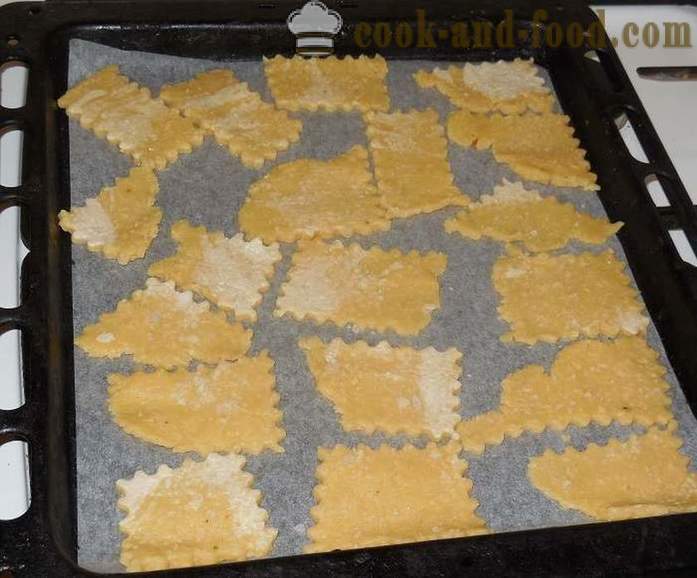 Biscuiti sarati cu brânză în cuptor - cum să facă biscuiți brânză, reteta cu fotografie