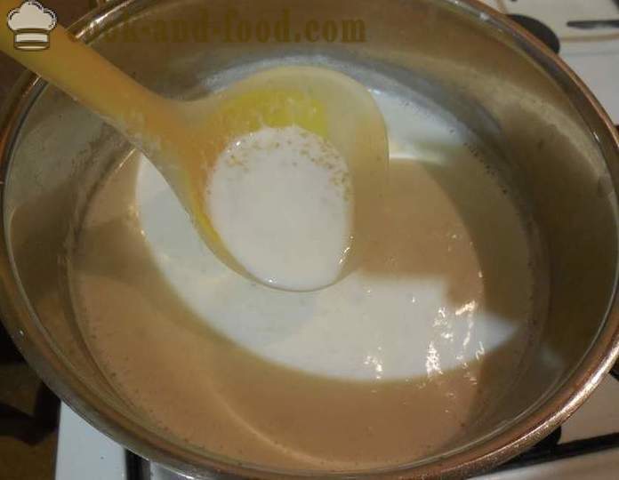 Cum de a găti grâu cereale cu lapte - pas cu pas reteta fotografii