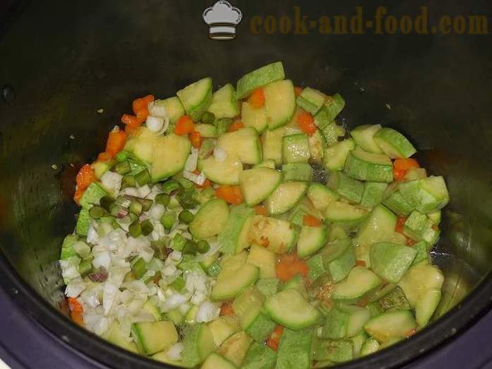 Tocană de legume cu dovlecei, varză și cartofi în multivarka - modul de a găti tocană de legume - reteta pas cu pas, cu fotografii