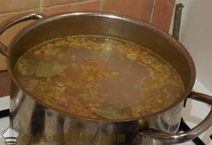 Supa cu chiftele de carne tocată și grișul - Cum de a găti supă și chiftele - un pas cu pas fotografii reteta
