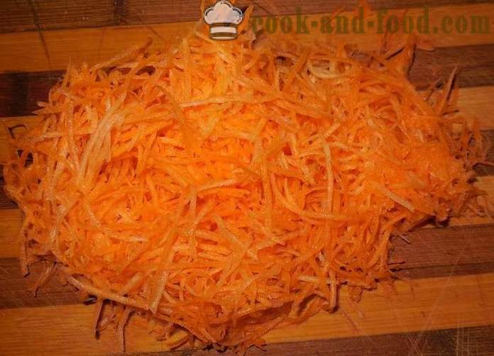 Prăjituri Cheagul de brânză cu morcovi în multivarka - Cum de a găti prăjitură cu brânză morcov - un pas cu pas reteta fotografii