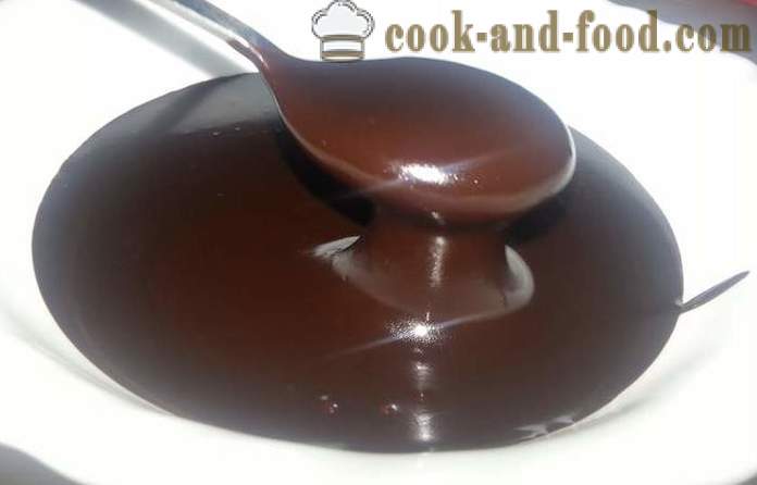 Cel mai bun glazură de ciocolată cu smântână - o rețetă cum să faci o glazura de cacao, smantana si unt, cu video