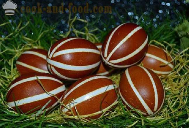 Oua de Paste vopsite cu coji de ceapa - cum să picteze ouă în piei de ceapa, metode simple de pictura de Paste.