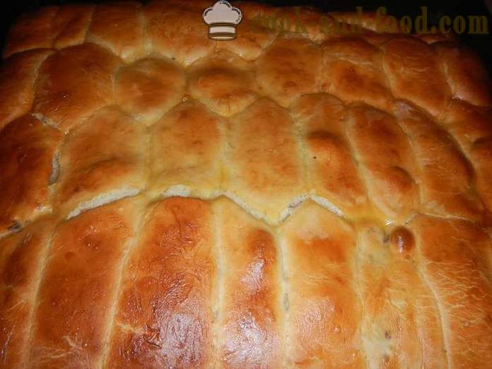 Prăjituri Drojdie cu cireșe în cuptor - un pas cu pas reteta pentru aluat de drojdie pentru plăcinte cu drojdie uscată (cu fotografii).