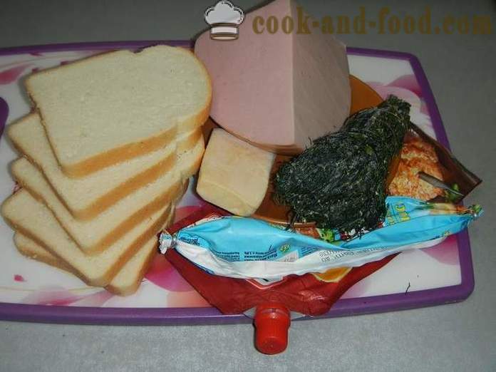 Retete simple pentru sandwich-uri calde cu brânză și cârnați în grabă