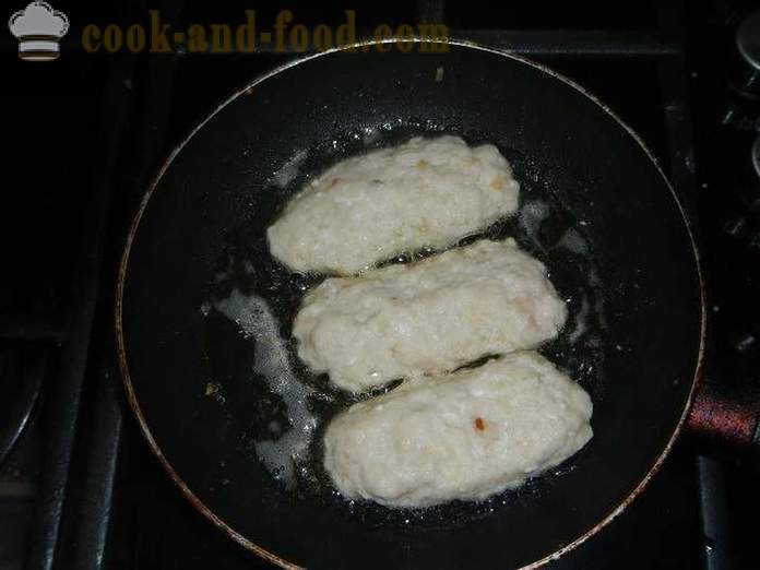 Cotlete foetaj sau Arici gustoase din carne tocată și aluat - modul de a găti cotlete în test, un pas cu pas reteta fotografii