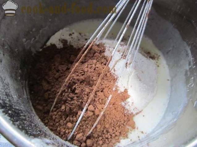 Ciocolata cozonac cu chefir, o reteta simpla - modul de a face un tort cu chefir fără ouă (fotografii reteta)