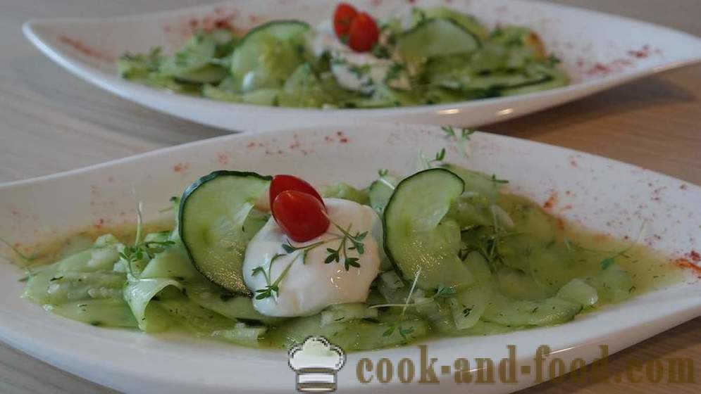 Retete pentru salate cu castraveți proaspeți