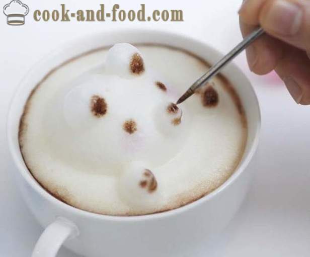 Desene de cafea: pictura latte art